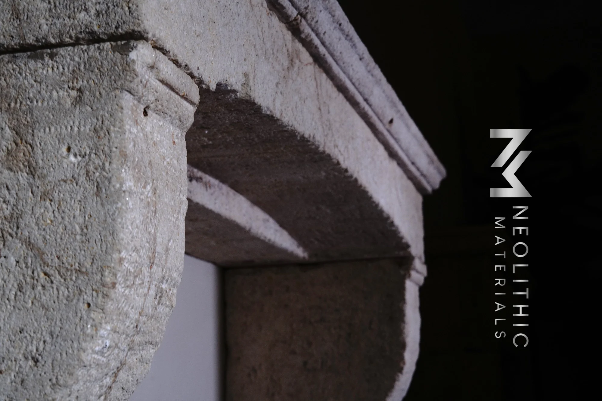 Reclaimed Limestone Mantel - Image 6